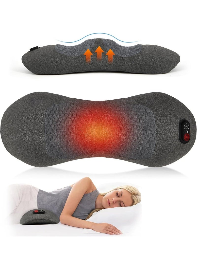Arabest 3 in 1 Rechargeable Back Massager with Heat, Height Adjustable for Bed and Chair, Electric Lumbar Support Pillow Back Massager, Relieves Deep Tissue Pain, Lumbar Wedge Cushion - Image 1